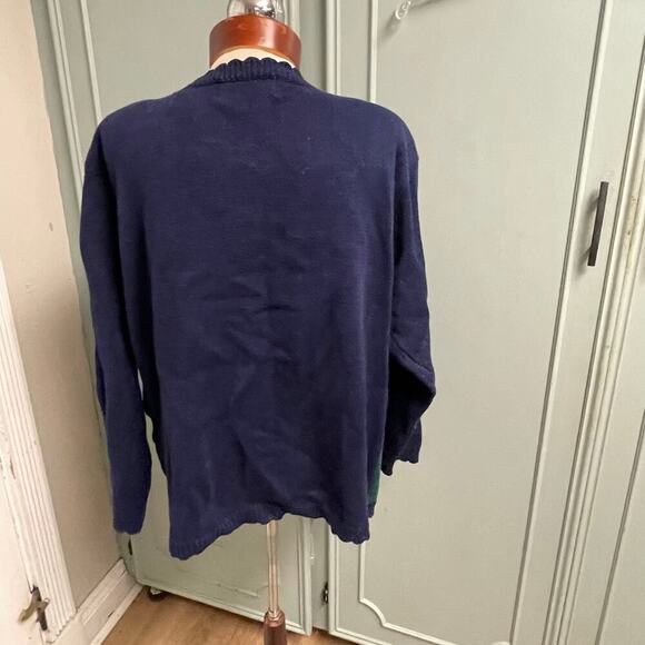 Jantzen Vintage Cardigan Knit Sweater Size XL Equestrian Horses Roses Womens - Picture 6 of 10